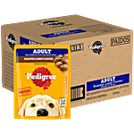 Pedigree Adult Wet Dog Food - Roasted Lamb Flavour Chunks In Gravy 70 g (Pack of 30)