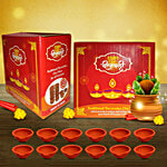 Creative Space Mitti Diya/Earthen Lamps/Terracotta Diya - Diwali Essential, 4.5x2x5cm 12 pcs