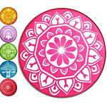 Creative Space Rangoli Stencil/Channi - Plastic, Vibrant Designs, Assorted Colour, Pooja & Festival Decoration 1 pc