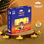 Shubhkart Tealight Candles In Ghee - Yellow, Puja Item, Festive Decoratives, Tejas 50 pcs