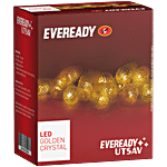 Eveready Utsav LED Golden 15 Crystal Lights - 5 m, Warm White Light 1 pc