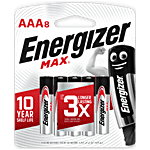 Energizer Max Alkaline Battery - AAA, 1.5 V 8 pcs