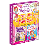 Dreamland Make A Pretty Face Nail Art & Hair Style Books 2 pcs