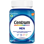 Centrum Men With Grape Seed Extract, Vitamin C & 22 Vital Nutrients For Overall Health, Strong Muscles & Immunity 30 pcs