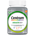 Centrum Adults 50+ With Calcium, Vitamin D & 22 Vital Nutrients For Overall Health, Strong Joints & Heart Health Veg 30 pcs