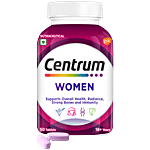 Centrum Women, With Biotin, Vitamin C & 22 Vital Nutrients For Overall Health, Radiance, Strong Bones & Immunity 50 pcs