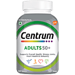Centrum Adults 50+ With Calcium, Vitamin D & 22 Vital Nutrients For Overall Health, Strong Joints & Heart Health 50 pcs