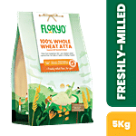 Floryo Whole MP Sharbati Wheat Atta 5 kg 