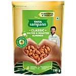 Tata Sampann Classic Salted & Roasted Almonds/Badam 190 g
