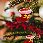 Kostume Christmas Candy Boots, Tree Hanging Decorations 4 pcs