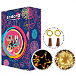 Lexton Combo Of 40 ft LED Decorative String Light, Star Curtain Light & Cork Lights - Warm White, For Festivals, Home Decoration, Christmas 3 pcs