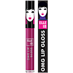 Elle 18 OMG Lip Gloss - Moisturising, Non-Sticky, Light weight, With Jojoba Oil 2.5 ml Wicked Wine