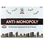 Funskool Anti-Monopoly - The Classic Real Estate Trading Game, 2-6 Players 1 pc
