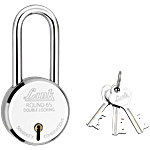 Link Locks Round 65 mm Double Locking Padlock - With 3 Keys 393 g