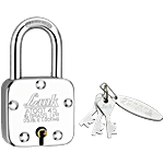Link Locks Atoot 45 mm 6 Brass LVR Double Padlock - With 3 Keys 213 g