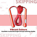 Elan Skipping Rope - Fitness Jumping Rope, Assorted Colours, For 7+ Years 1 pc