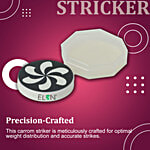 Elan Carrom Board Striker - Attractive Assorted Designs 1 pc 