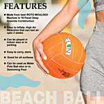 Elan Beach Super Ball - For Kids, Size 4, Assorted Colour 1 pc