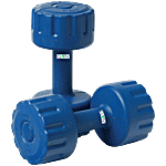 Elan Dumbbell - PVC, Assorted Colour, 2 kg 1 pc