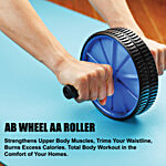 Elan AB Wheel AA Roller - Assorted Colour, Core Training, Craver Fitness Workout 1 pc