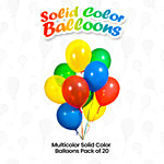 Untumble Multicolour Latex Balloons 50 pcs