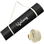 Lifelong Yoga Mat - EVA Material, 6 mm, Anti Slip, Black, LLYM94 1 pc