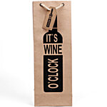 Archies Wine Bag With Bottle Picture Print - It's Wine O' Clock 1 pc