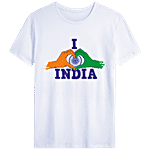 Brodees Tri Colour Themed Printed Round Neck T-Shirt 1 pc (Size - XL)