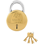 Godrej Locks Nav-Tal 7 Levers Padlock With 4 Keys 1 pc