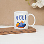 Clay Craft Happy Holi Printed Coffee & Milk Mug - For Gifting 354 ml