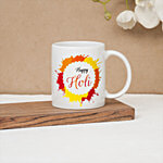Clay Craft Happy Holi Printed Coffee & Milk Mug - For Gifting 354 ml