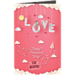 Creative Space Valentines Day Greeting Card, Token Of Love - Small, Pink, 20 x 1 x 15 cm 1 pc