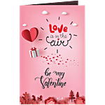 Creative Space Valentines Day Greeting Card - Small, Pink, 20 x 1 x 15 cm 1 pc