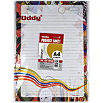 Oddy A4 Ruled Project Sheets 20 pcs