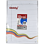 Oddy PSDA4-20 One Side Ruled A4 Project Sheets 20 pcs 