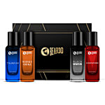 Beardo Assorted Eau De Parfum - Whisky Smoke, Godfather, Tsunami & Black Musk, For Men 20 ml (Pack of 4)
