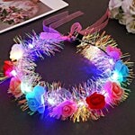 Desidiya Feather & Floral LED Tiara/Crown 1 pc
