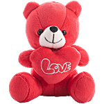 Dimpy Stuff Teddy Bear With Heart - Red, Love Quote 1 pc