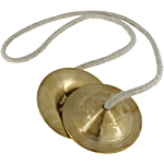 Divine Art Handmade Percussion Hand Cymbals Brass Manjira Pair 1 pc