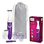 Philips BRT383/15 Essential Bikini Trimmer Trim, Shave & Style - Purple 1 pc