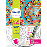 Fevicryl DIY Art of India Mandala Art Kit For Students, Children 1 pc (Set of 12 Items)