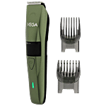 Vega P1 Battery Powered Beard Trimmer For Men - With 160 Mins Runtime & 40 Length Settings, VHTH-25, Green 1 pc
