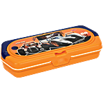 Pratap Flip Note Stationery Set Marker + Duster + Pencil + Scale, Pencil Box - Hotwheels, Orange 1 pc