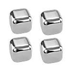 Hazel Stainless Steel Ice Cubes 4 pcs