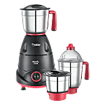 Prestige Regal 750W Mixer Grinder - With 3 Stainless Steel Jars, Black & Red 1 pc
