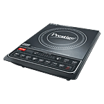 Prestige PIC 16.0 Plus 2000 Watts Induction Cooktop - Indian Menu Option, Automatic Power & Temperature Adjustment, 1 Year Warranty, Black 1 pc