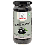 HappyChef Pitted Black Olives 450 g