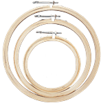 Gravity Wooden Embroidery Hoops - 30 cm, 24.5 cm, 20 cm 3 pcs