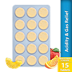 Digene Chewable Tabets - Mixed Fruit Flavour, Gas Relief & Acidity 15 pcs