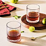 bb home Valencia Whisky Glass 355 ml (Set of 2)